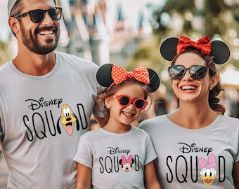 Disney Squad Shirts, Mickey And Minnie Shirts, Mickey & Friends Shirt, Matching Disney Shirts, Disney Group Shirt, Disney World Shirts