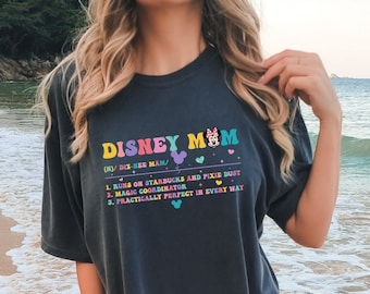 Comfort Colors® Disney Mom Shirt, Gift For Mom, In My Disney Mama Era Comfort Colors Shirt, Minnie Mouse Mom Shirt, Disneyland Mom Shirt