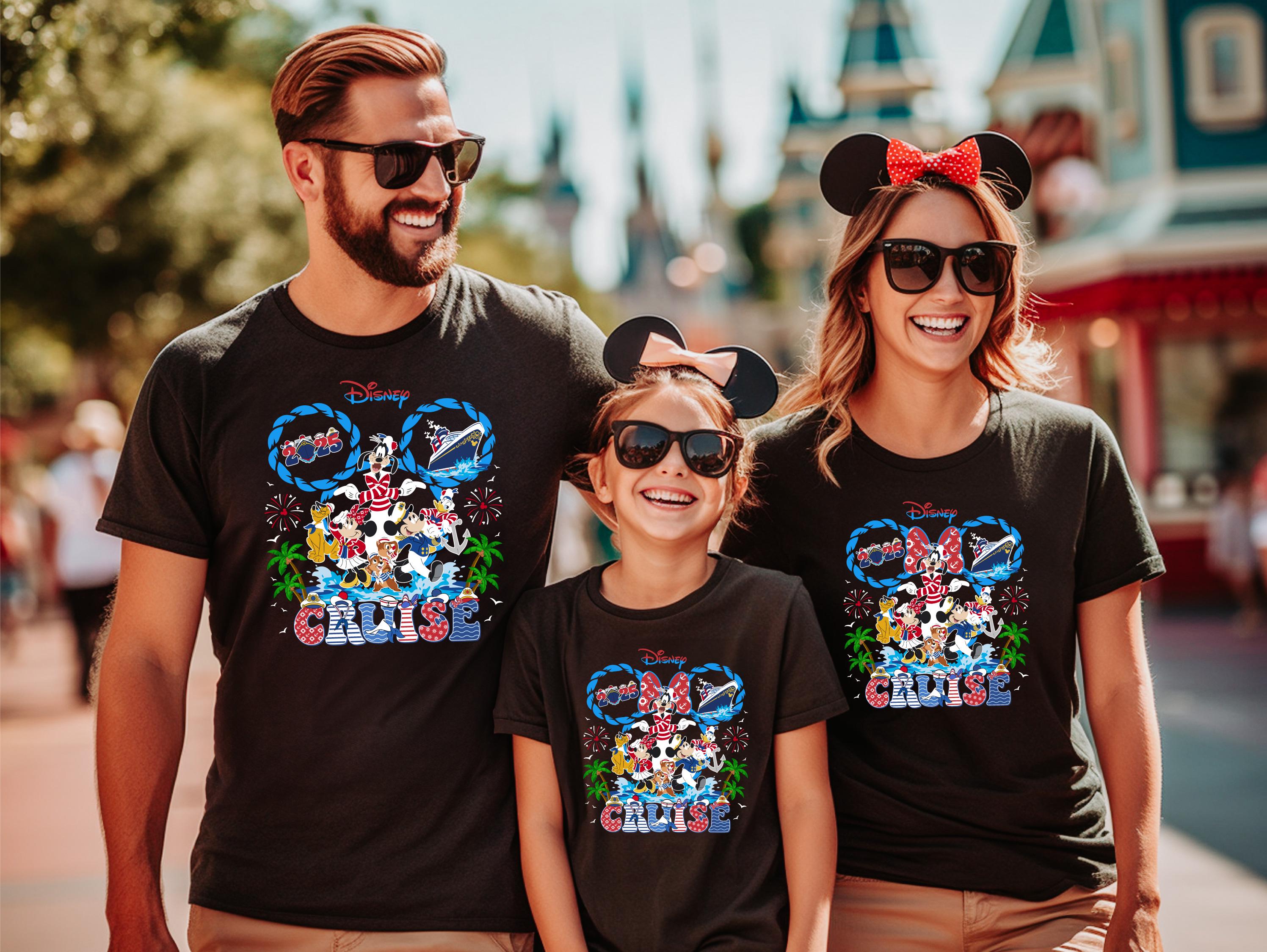 Discover Family Disneyyy Cruise 2025 Shirt, Personalized Disneyyy Cruise Family Matching Shirt