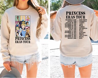 Princess Eras Tour Sweatshirt, Vintage Princess Royal Tour, Disney Princess Shirt, Cinderella Shirt, Disney Girl Trip Shirt, Midnight Shirt