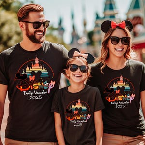 Disney Family Trip 2025 Shirt, Disney 2025 Shirts, Disney Family Shirt, Family Vacation Shirt, Custom Family Shirt, Couple 2025 Shirt