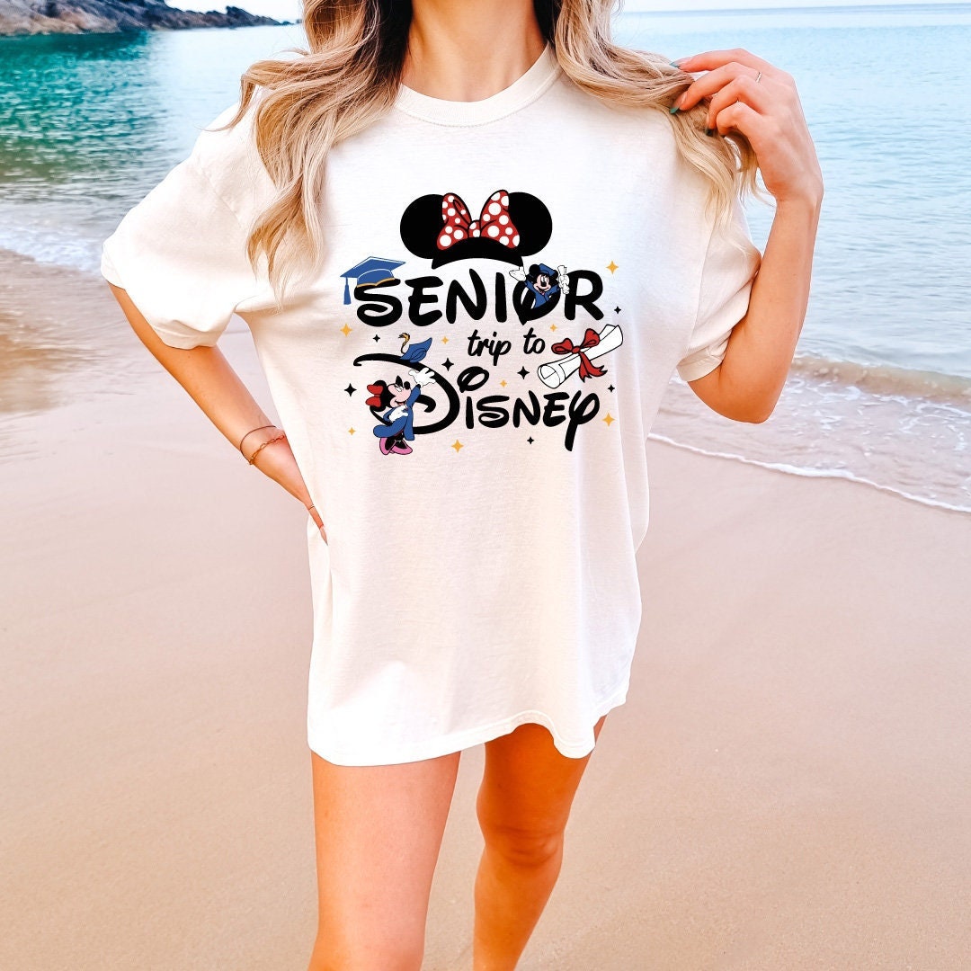 Comfort Colors® Senior Trip to Disney Shirt, Disney 2024 Graduation Trip  Shirts, Disney Senior Trip Shirts, Disney Graduate 2024 T-shirt