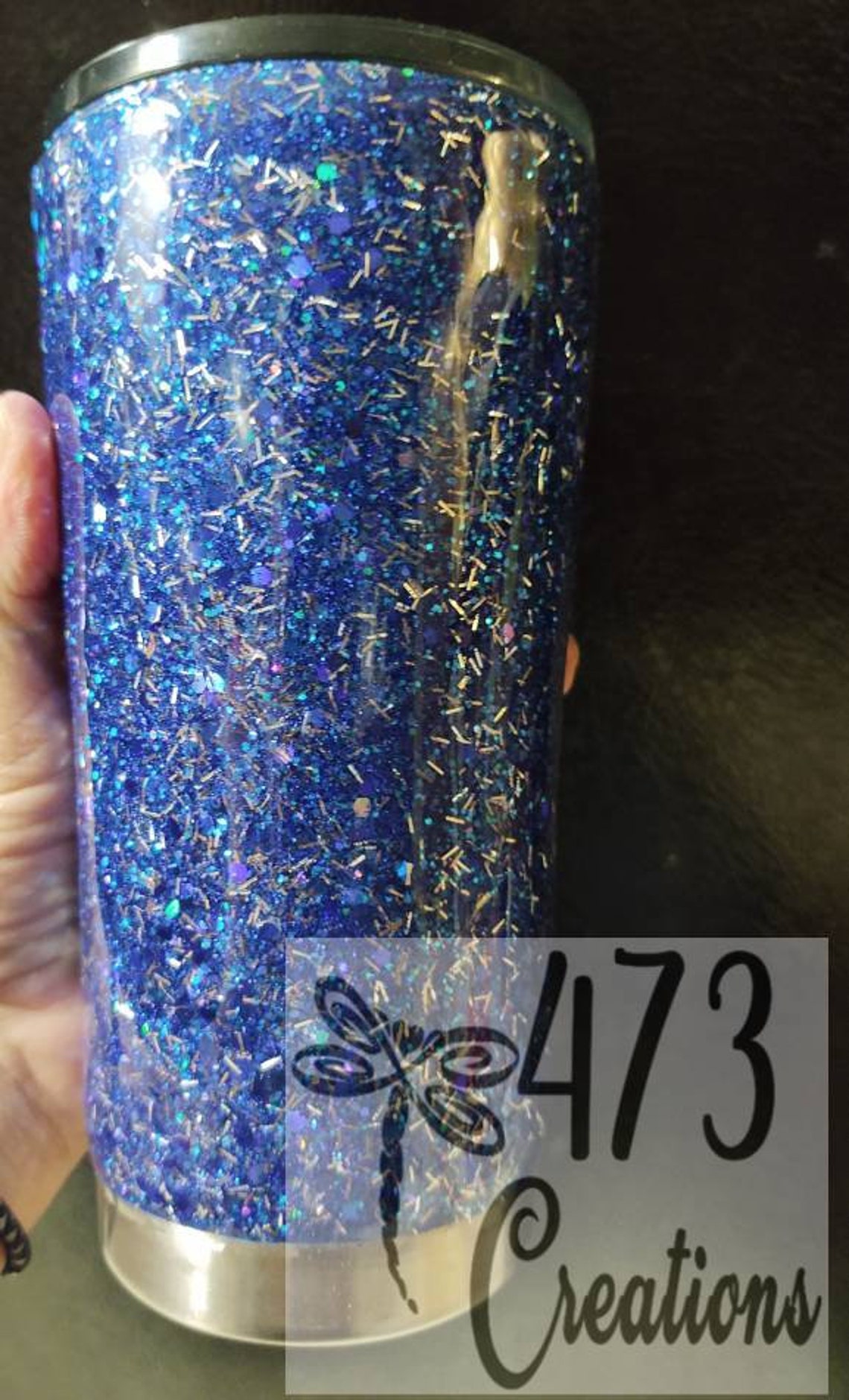 Zipper Tumbler Personalize Glitter Stainless Steel Tumbler Etsy
