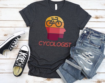 Chemise de cyclisme, T-shirt de vélo, Chemise de cytologue, Chemise de cyclisme pour hommes, Chemise de cyclisme pour femmes, Cyclisme, Vélo, Chemise de psychologue