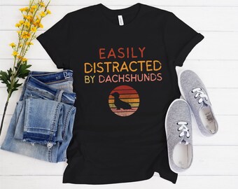 Teckels Womens Dog Shirt Cute Dog Shirt Dog Owners Gifts Funny Dog Shirt Hot Dog Shirt voor vrouwen Cute Puppy Shirt Teckel Hondenliefhebber