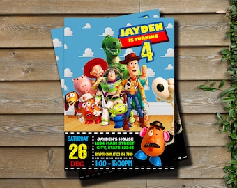 Toy Story Invitation - Toy Story Boy Invite - Birthday Invitation - Digital Invitation - Personalized