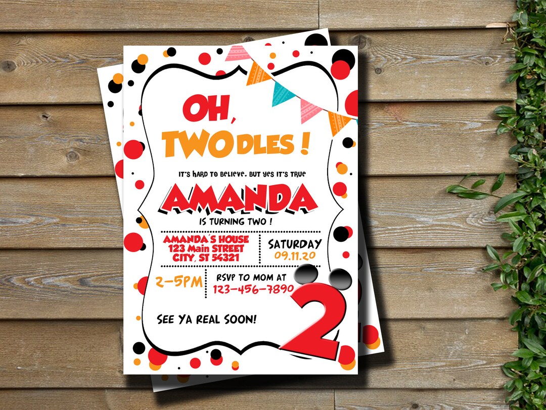 Oh Twodles Invitations Oh Twodles Invites Digital Mickey Mouse