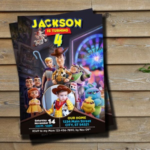 Toy Story Einladung mit Foto - Toy Story Invite - Digitale Einladung - Personalisiert