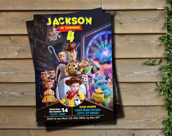 Toy Story Invitation With Photo - Toy Story Invite - Digital Invitation - Personalized