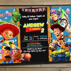 Toy Story Einladung - Toy Story Invite - Digitale Einladung - personalisiert
