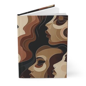 Hardcover Matte Journal, Journals for Black Women, African American Women’s Journals, Empowering Journals for Black Girl, Inspirational Gift