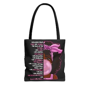 Black Girl Magic Tote Bag, Black Women’s Tote Bags, Tote Bags for Black Women, African American Women’s Tote Bags, Empowering Tote Bags