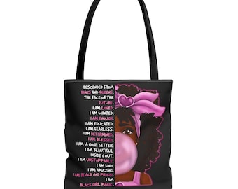 Black Girl Magic Tote Bag, Black Women’s Tote Bags, Tote Bags for Black Women, African American Women’s Tote Bags, Empowering Tote Bags