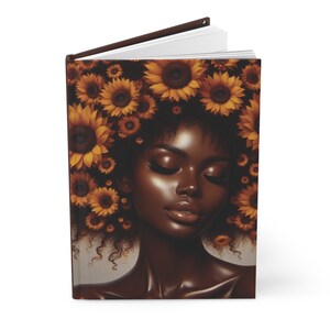 Hardcover Matte Journal, Journals for Black Women, African American Women’s Journals, Empowering Journals for Black Girl, Inspirational Gift