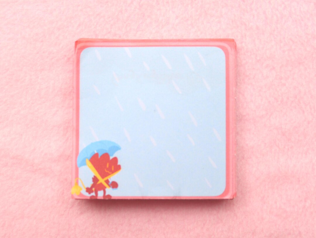Fan II Rainy Day Notepad | Fan Made Inanimate Insanity Merch - Etsy