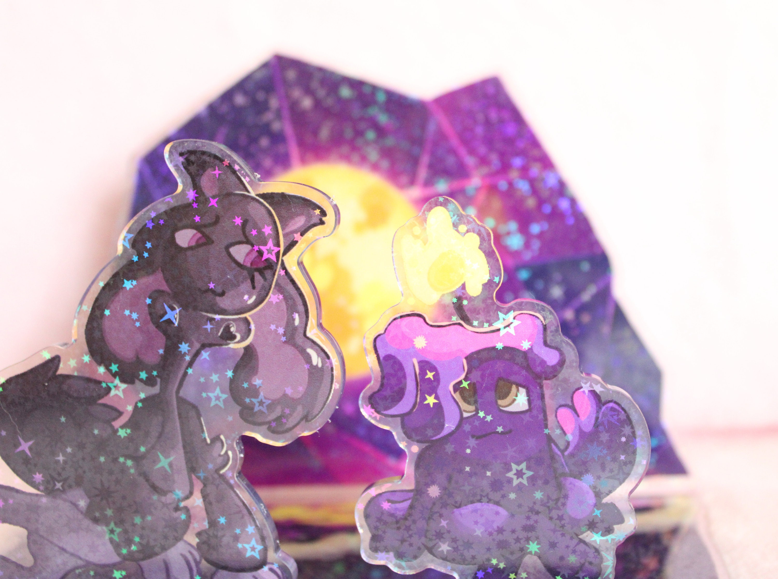 Inanimate Insanity Fan Made Stargazing Silver and Candle Acrylic Standee