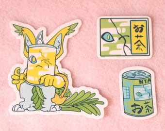 Green Tea OSC Character Sticker Set