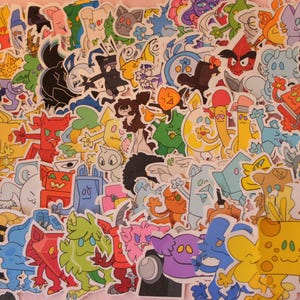 BFDI All Characters Chibi Sticker Set