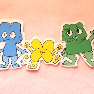 Paquete de pegatinas de números BFDI / Pegatinas de Battle for Dream Island creadas por fans