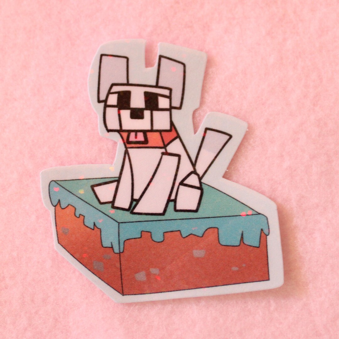 Minecraft Video Game Dog Fan Made Sticker - Etsy