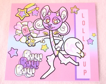 Lollipop BFDI "Fork Repellent" Art Print | Fan Made Battle For Dream Island Merch