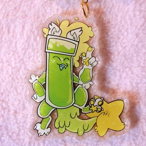 Test Tube II "Starstruck" Keychain | Fan Made Inanimate Insanity Merch