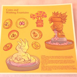 Wishing Coins and Statues OSC Art Print