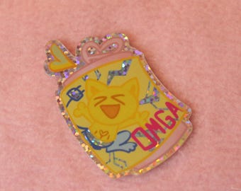 Inanimate Insanity Fan Made Lightbulb Energy Drink Glitter Sticker