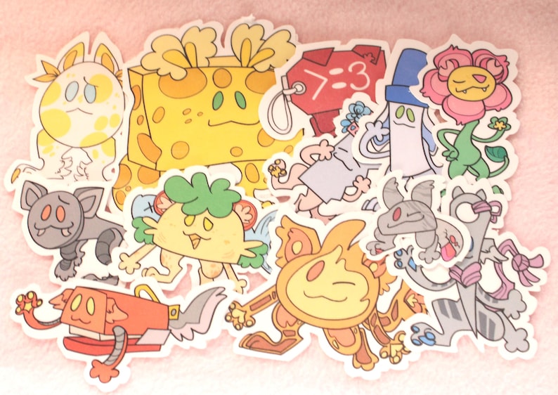Chibi BFDI Sticker Pack | Fan Made Battle for Dream Island Stickers - Etsy