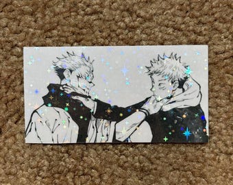 Vessel and Sorcerer Glitter Manga Panel Sticker | Holographic Anime Decal