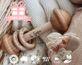 All Inclusive Keepsake Rattle - Next Day Shipping Worldwide | Free Gift | Gift Wrapping | Baby First | Newborn Gift