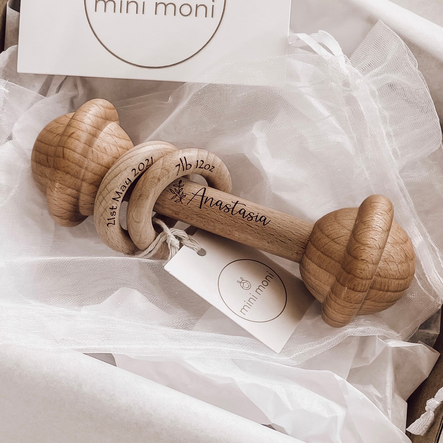 Baby Keepsake Rattle Handmade Personalised Newborn Gift Etsy Australia