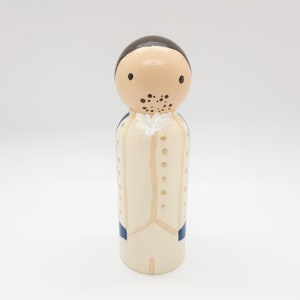 Alexander Hamilton Wooden Peg Doll