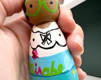 Mirabel (Encanto)  Hand-painted Wooden Doll