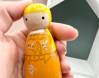 Taylor Swift “Folklore” Hand-painted Wooden Doll