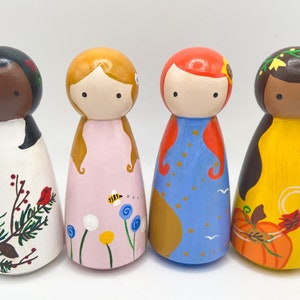 Hand-painted Season Dolls