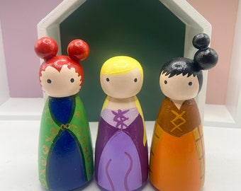 The Sanderson Sisters Doll Set (inspired by Hocus Pocus)