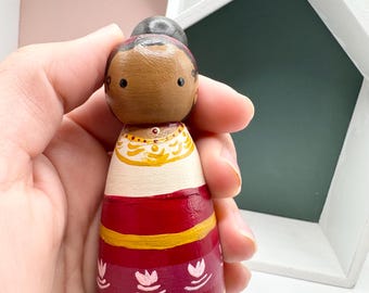 Dolores (Encanto)  Hand-painted Wooden Doll