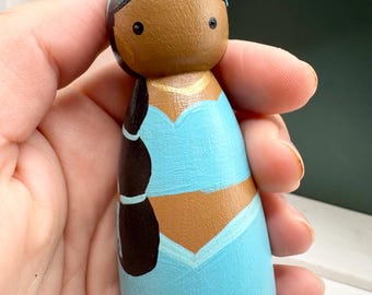 Jasmine Princess Hand-painted Wooden Doll