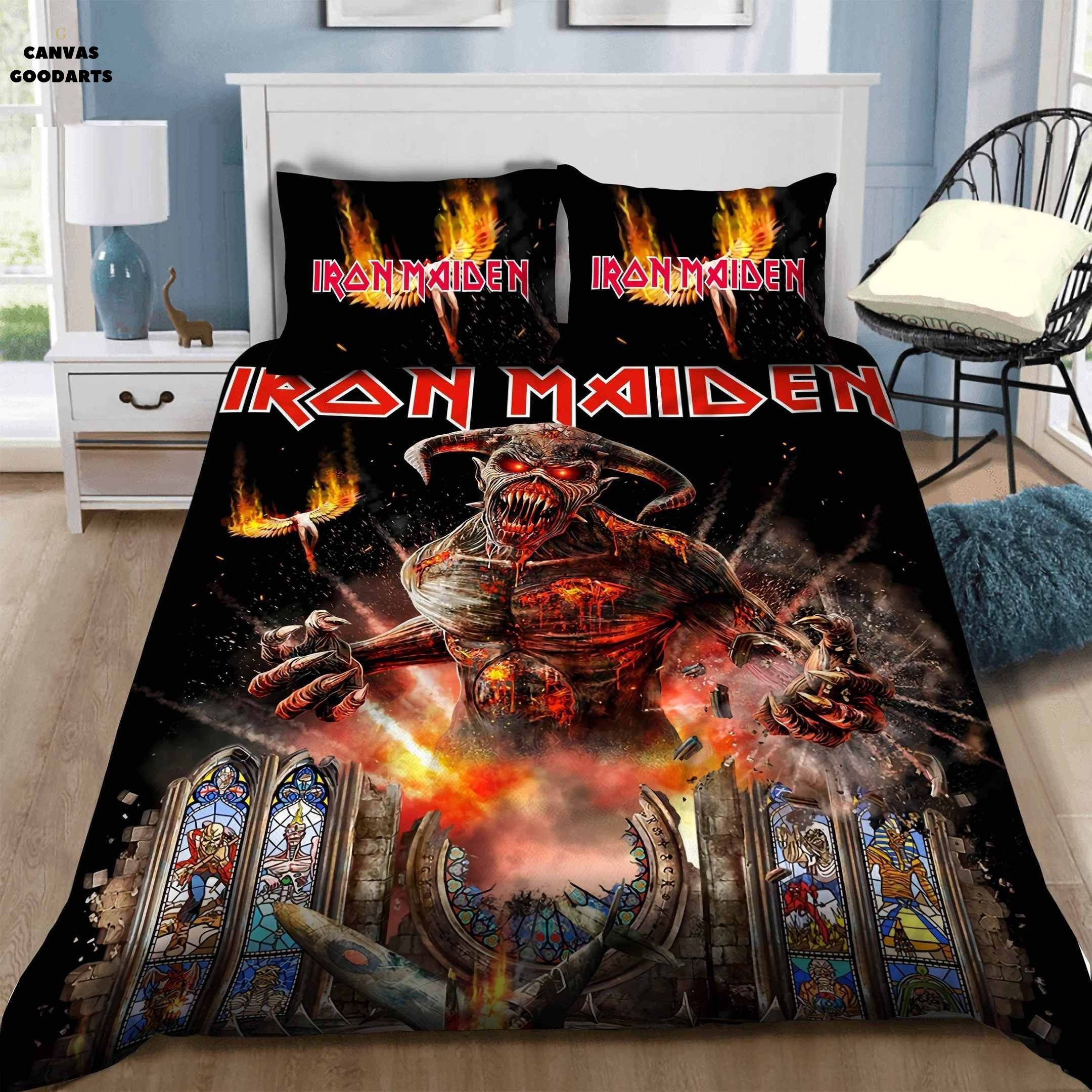 Iron Maiden 5 Rock Band Heavy Metal Duvet Cover Pillowcases Etsy