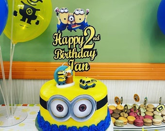 Minion Cake Topper Etsy