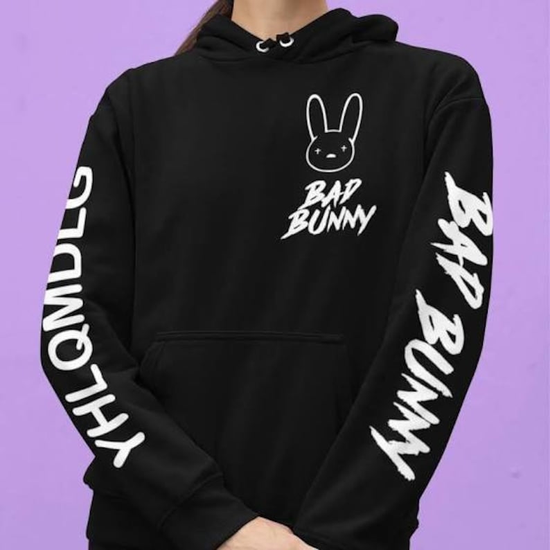 Bad bunny glow in the dark hoodie hotsell