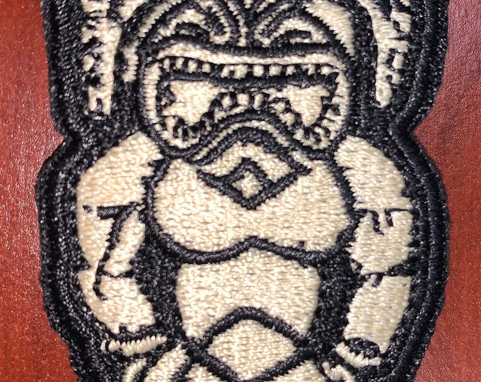 Kū the Hawaiian god of war morale patch 3”H x 1.5”W