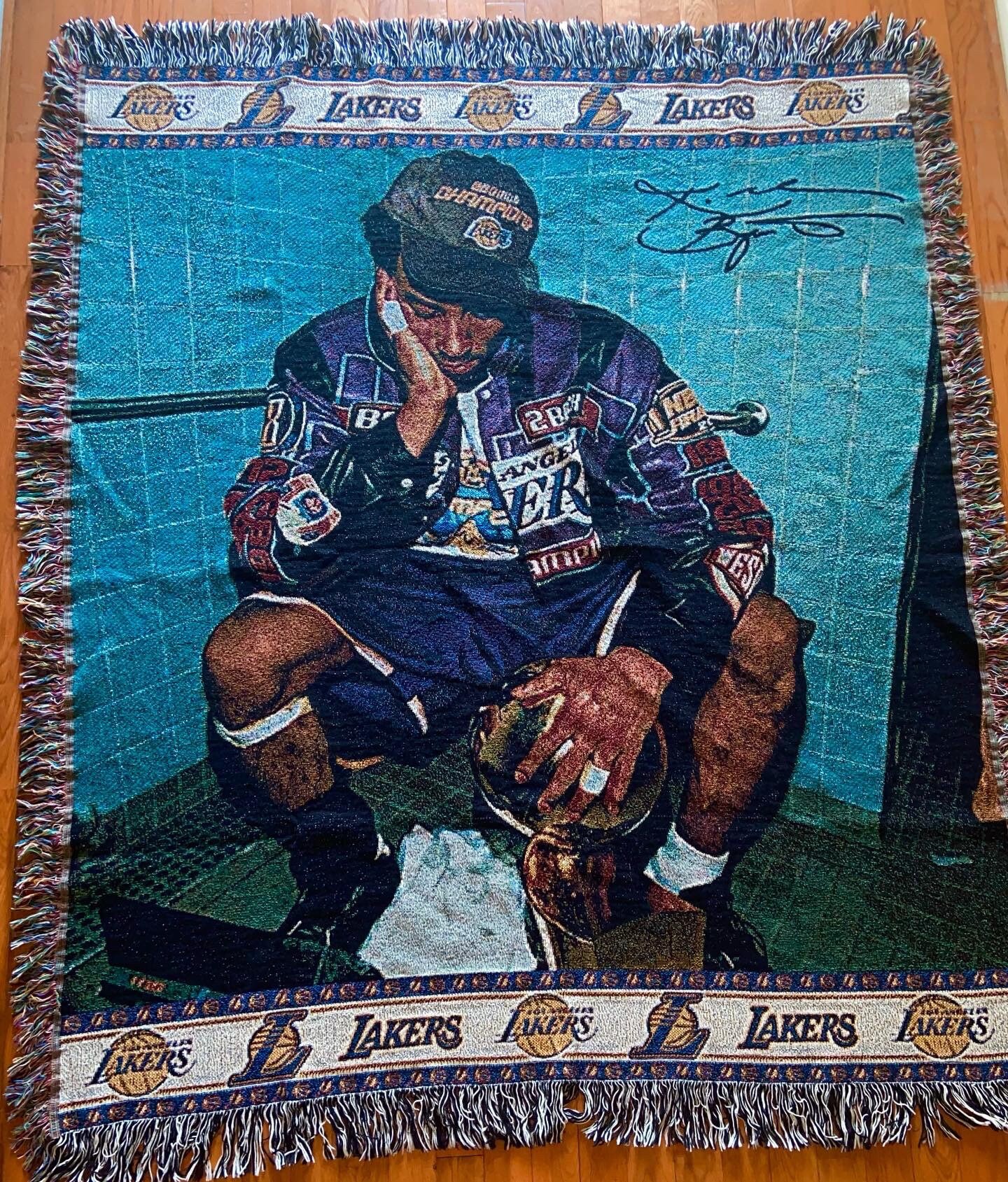Kobe Bryant Championship Blanket Etsy