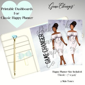 Game Changer/Digital Dashboard/Classic/Digital Planner Dashboards/Digital Planner Cover/Printable Planner Dashboards/Fashion/Boss Babe