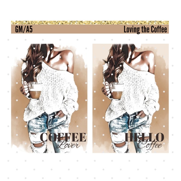 Loving the Coffee/Digital Dashboard/A5/GM/Digital Planner Dashboards/ Printable Planner Dashboards/Digital Planner Cover