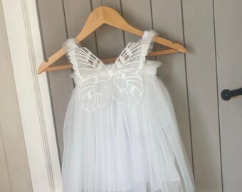 Girls Butterfly Tulle Dress