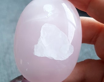 ピンクマンガンカルサイトパームストーン - Etsy 日本