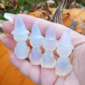 ONE - Opalite Cat with Hat Carving