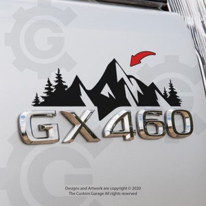 Mountain Vinyl Decal for 2010-2024 GX460